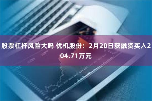 股票杠杆风险大吗 优机股份：2月20日获融资买入204.71万元