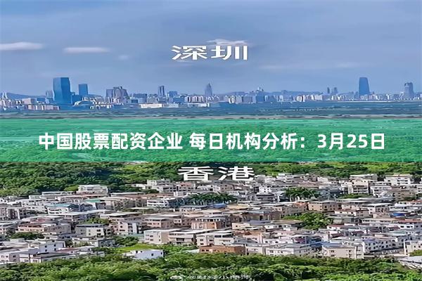 中国股票配资企业 每日机构分析：3月25日