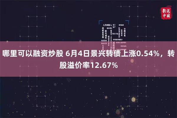 哪里可以融资炒股 6月4日景兴转债上涨0.54%，转股溢价率12.67%