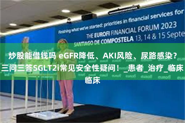 炒股能借钱吗 eGFR降低、AKI风险、尿路感染？三问三答SGLT2i常见安全性疑问！_患者_治疗_临床