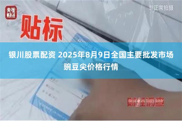 银川股票配资 2025年8月9日全国主要批发市场豌豆尖价格行情