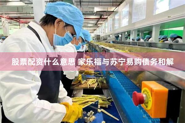 股票配资什么意思 家乐福与苏宁易购债务和解